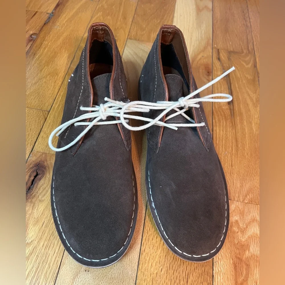 Steve Madden Mens Durvish Chukka Boot Dark Brown Suede‎ Size 9 EUC